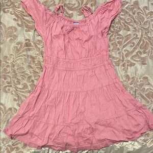 Pink Ruffled Kids Dress